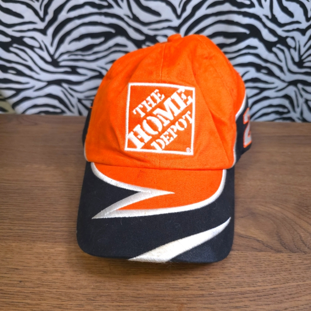 AUCRL2 0429 Thrifted Adjustable Home Depot Orange Black Hat JAS01